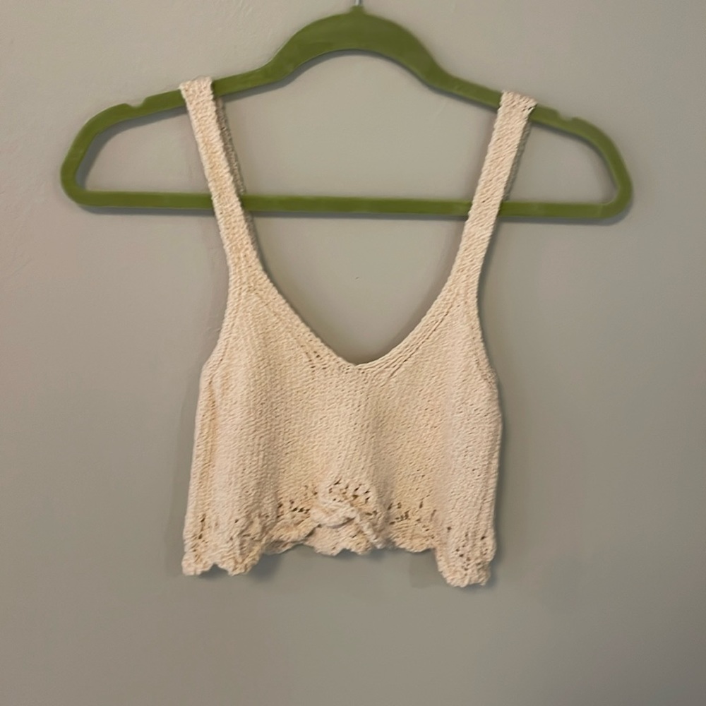 Zara crochet tank